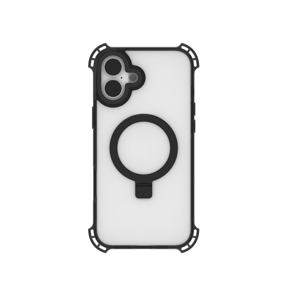 Apple iPhone 16 Kılıf M-safe Şarj Özellikli Raptic Dual Serisi Şeffaf Standlı Kapak - Görsel 3