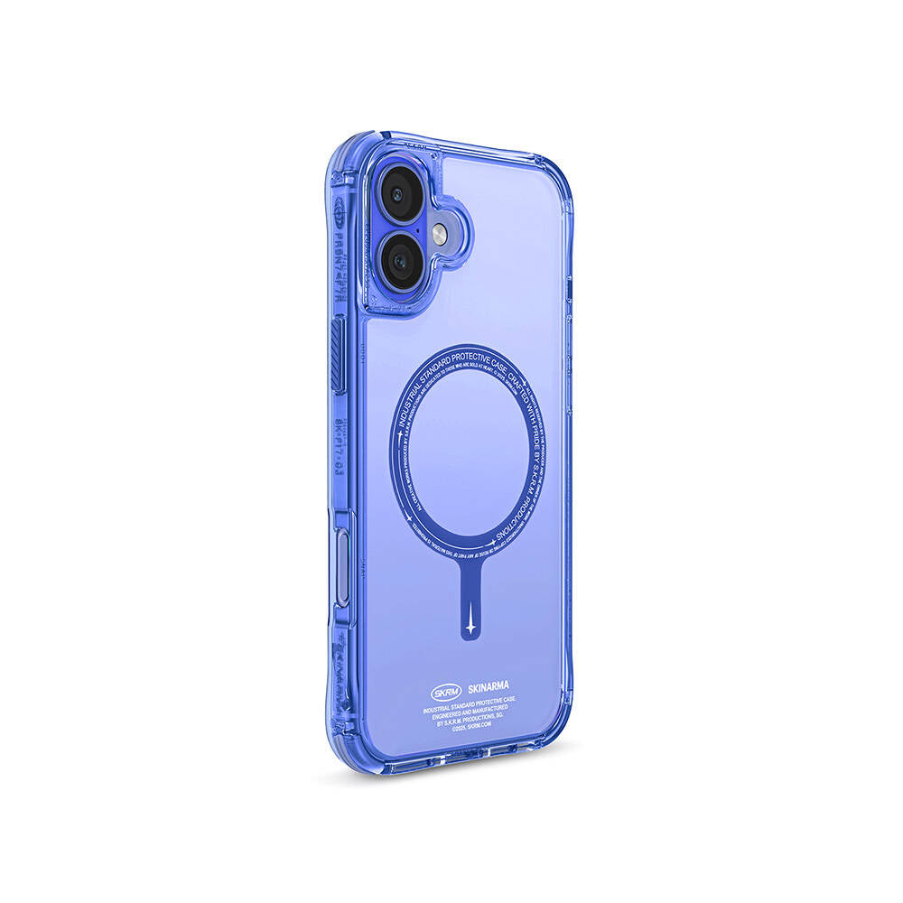 Apple iPhone 16 Kılıf M-safe Şarj Özellikli Şeffaf Airbag Tasarımlı Skinarma Saido Kapak - Görsel 2