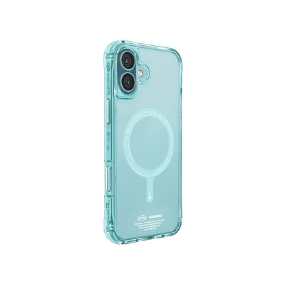 Apple iPhone 16 Kılıf M-safe Şarj Özellikli Şeffaf Airbag Tasarımlı Skinarma Saido Kapak - Görsel 6