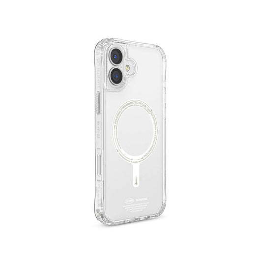 Apple iPhone 16 Kılıf M-safe Şarj Özellikli Şeffaf Airbag Tasarımlı Skinarma Saido Nightglow Kapak