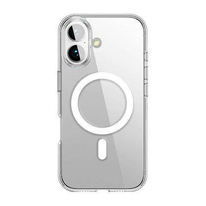 Apple iPhone 16 Kılıf M-safe Şarj Özellikli Transparan Sert PC Wlons Pita Kapak - Görsel 2
