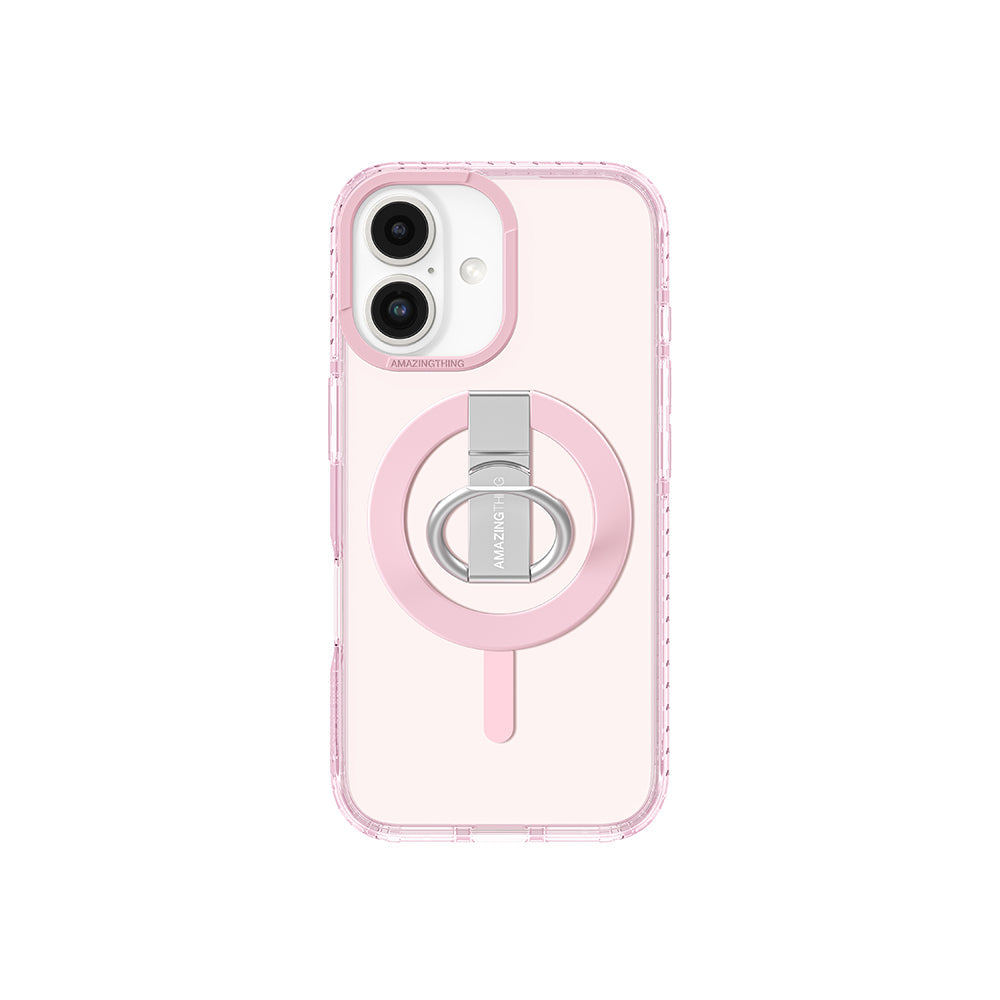Apple iPhone 16 Kılıf M-safe Şarj Özellikli Yüzük Standlı Amazingthing Titan Pro Serisi Kapak - Görsel 3