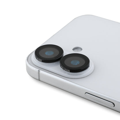 Apple iPhone 16 Plus Guess Orjinal Lisanslı Metal Kamera Lens Koruyucu - Görsel 2