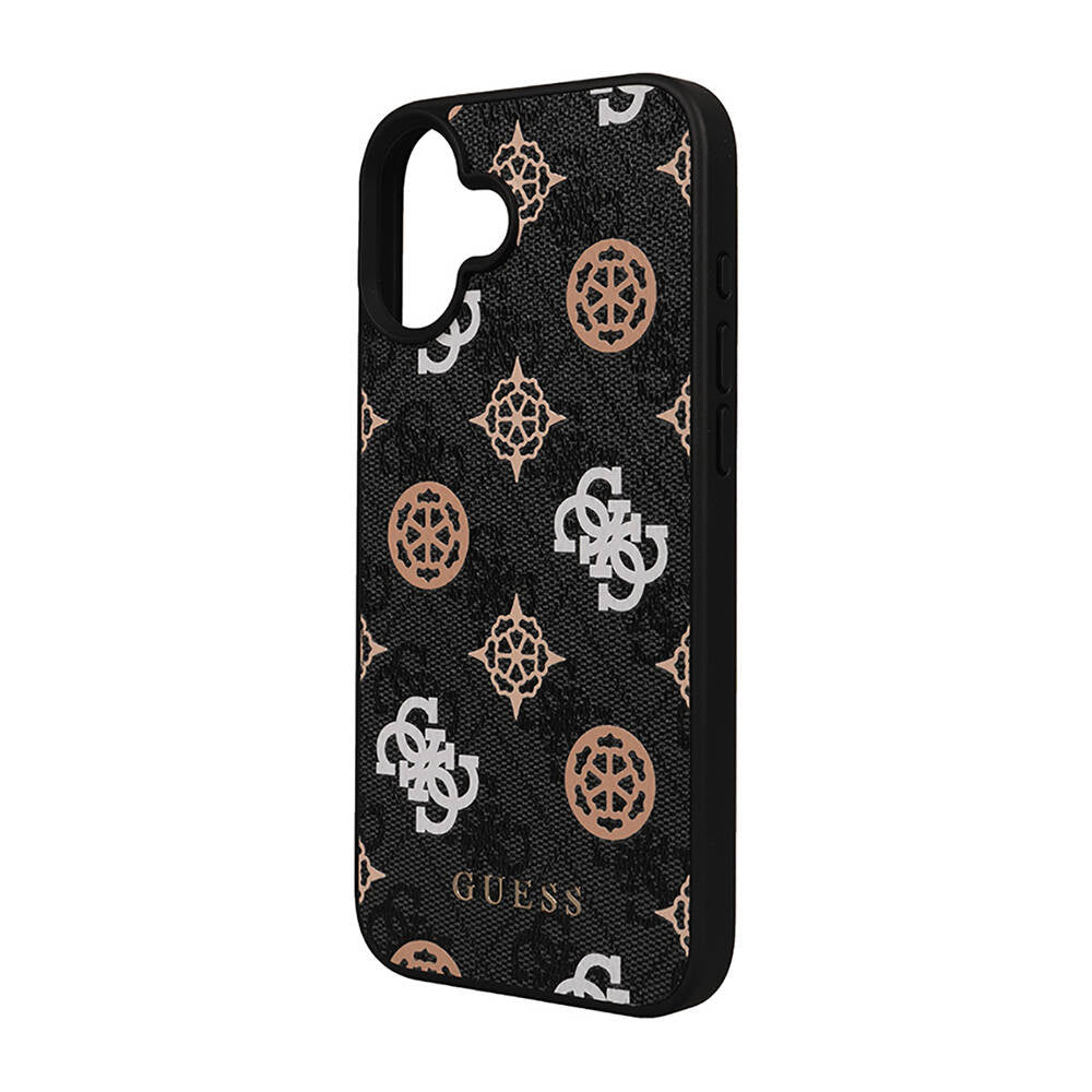 Apple iPhone 16 Plus Kılıf Guess Orjinal Lisanslı M-safe Şarj Özellikli 4G Desenli Yazı Logolu Peony Kapak - Görsel 2