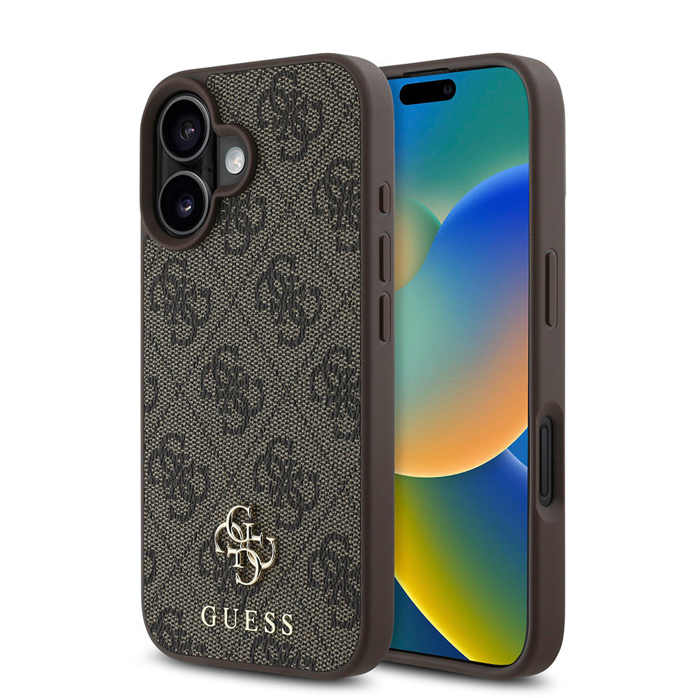Apple iPhone 16 Plus Kılıf Guess Orjinal Lisanslı M-safe Şarj Özellikli Small 4G Classic Kapak - Görsel 3