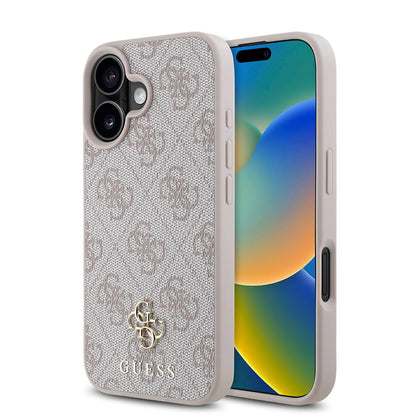 Apple iPhone 16 Plus Kılıf Guess Orjinal Lisanslı M-safe Şarj Özellikli Small 4G Classic Kapak - Görsel 4