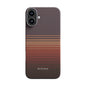 Apple iPhone 16 Plus Kılıf M-safe Şarj Özellikli Aramid Fiber Pitaka Tactile Woven Sunset-Moonrise Serisi Sunset Kapak