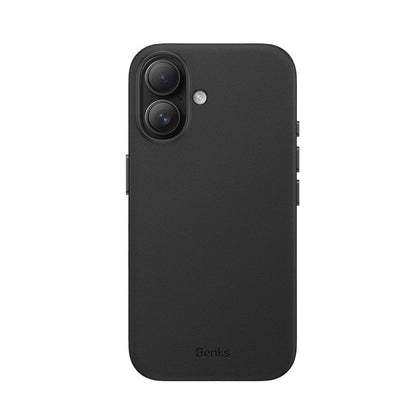 Apple iPhone 16 Plus Kılıf M-safe Şarj Özellikli Çizilmeye Dayanıklı Benks VitaPro Serisi PU Deri Kapak - Görsel 2