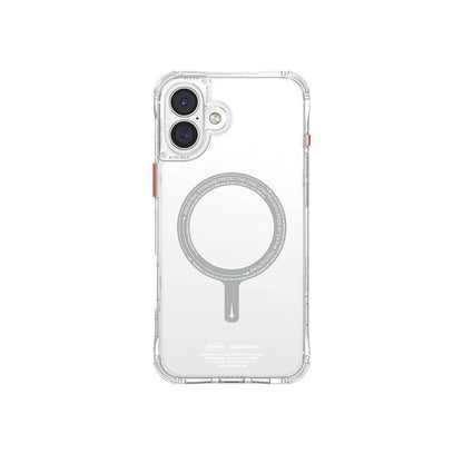 Apple iPhone 16 Plus Kılıf M-safe Şarj Özellikli Şeffaf Airbag Tasarımlı Skinarma Saido Kapak - Görsel 2
