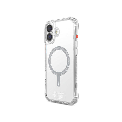 Apple iPhone 16 Plus Kılıf M-safe Şarj Özellikli Şeffaf Airbag Tasarımlı Skinarma Saido Kapak