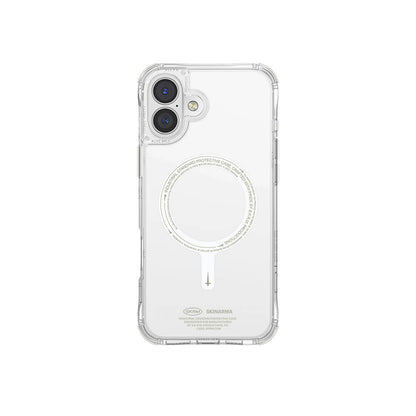 Apple iPhone 16 Plus Kılıf M-safe Şarj Özellikli Şeffaf Airbag Tasarımlı Skinarma Saido Nightglow Kapak - Görsel 2