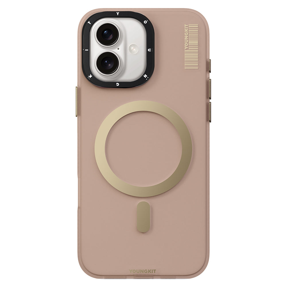 Apple iPhone 16 Plus Kılıf M-safe Şarj Özellikli Youngkit Hidden Sand Serisi Kapak - Görsel 4
