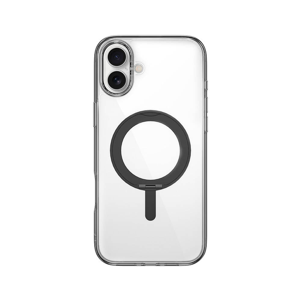 Apple iPhone 16 Plus Kılıf Wiwu MCC-201 iShield Ultra Serisi M-safe Şarj Özellikli Standlı Crystal Sert PC Kapak - Görsel 2