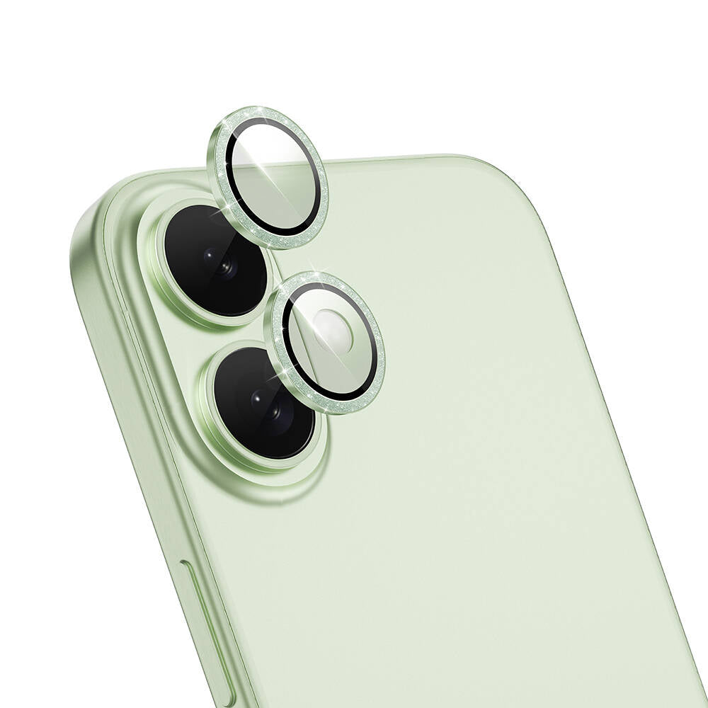 Apple iPhone 16 Plus Wiwu LG-006 Diamond Lens Guard Kolay Uygulama Aparatlı Kamera Lens Koruyucu - Görsel 4