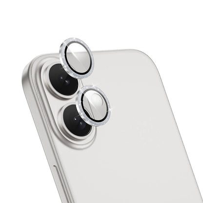 Apple iPhone 16 Plus Wiwu LG-006 Diamond Lens Guard Kolay Uygulama Aparatlı Kamera Lens Koruyucu - Görsel 3