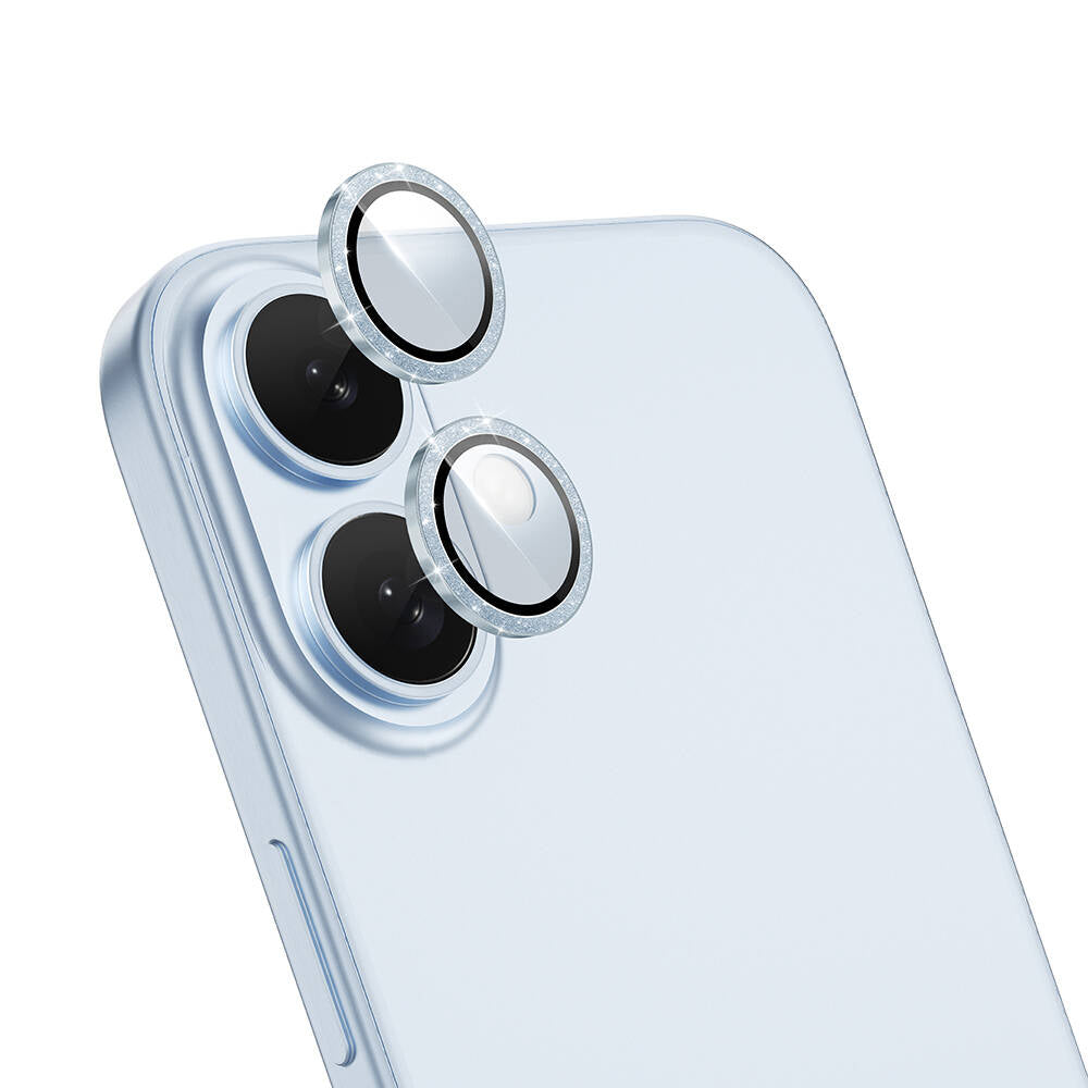 Apple iPhone 16 Plus Wiwu LG-006 Diamond Lens Guard Kolay Uygulama Aparatlı Kamera Lens Koruyucu - Görsel 6
