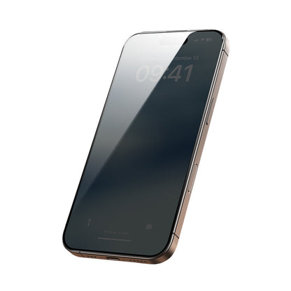 Apple iPhone 16 Pro Hidrofobik Ve Oleofobik Özellikli Benks 0.3mm Privacy Air Shield Ekran Koruyucu 10'lu Paket - Görsel 2