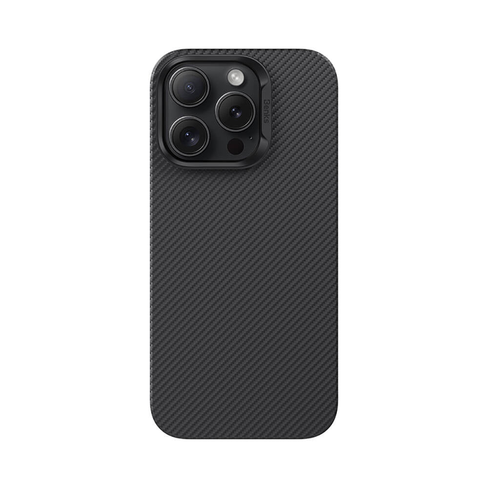 Apple iPhone 16 Pro Kılıf Benks M-safe Şarj Özellikli Magnetik ArmorAir 600D Kevlar Fiber Kapak - Görsel 2