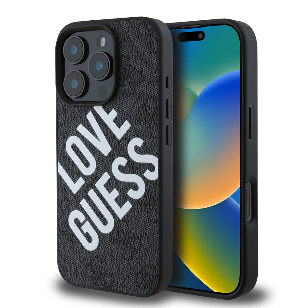 Apple iPhone 16 Pro Kılıf Guess Orjinal Lisanslı Big Love Guess Kapak - Görsel 2