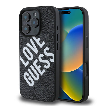 Apple iPhone 16 Pro Kılıf Guess Orjinal Lisanslı Big Love Guess Kapak - Görsel 2