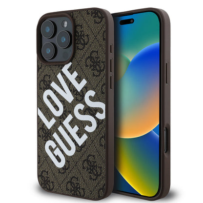 Apple iPhone 16 Pro Kılıf Guess Orjinal Lisanslı Big Love Guess Kapak - Görsel 3