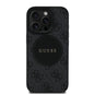 Apple iPhone 16 Pro Kılıf Guess Orjinal Lisanslı M-safe Şarj Özellikli Yazı Logolu Circle Classic Kapak
