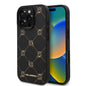 Apple iPhone 16 Pro Kılıf Karl Lagerfeld Orjinal Lisanslı M-safe Şarj Özellikli PU Deri Karl Heads Desenli Klasik Logolu Kapak