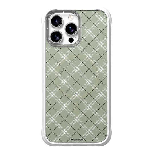 Apple iPhone 16 Pro Kılıf M-safe Şarj Özellikli Youngkit Argyle Serisi Kapak