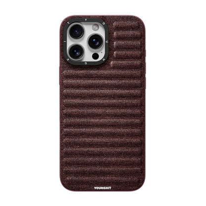 Apple iPhone 16 Pro Kılıf M-safe Şarj Özellikli Youngkit Canvas Serisi Kapak - Görsel 3