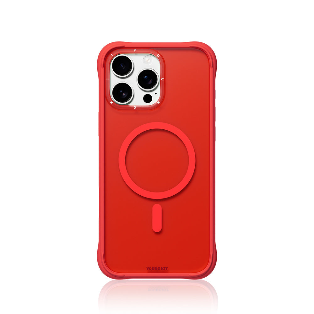 Apple iPhone 16 Pro Kılıf M-safe Şarj Özellikli Youngkit Macaroon Serisi Kapak - Görsel 3