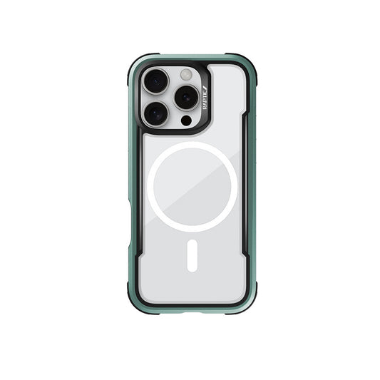 Apple iPhone 16 Pro Kılıf M-safe Şarj Özellikli Airbagli Raptic Shield Serisi Şeffaf Arka Yüzey Kapak