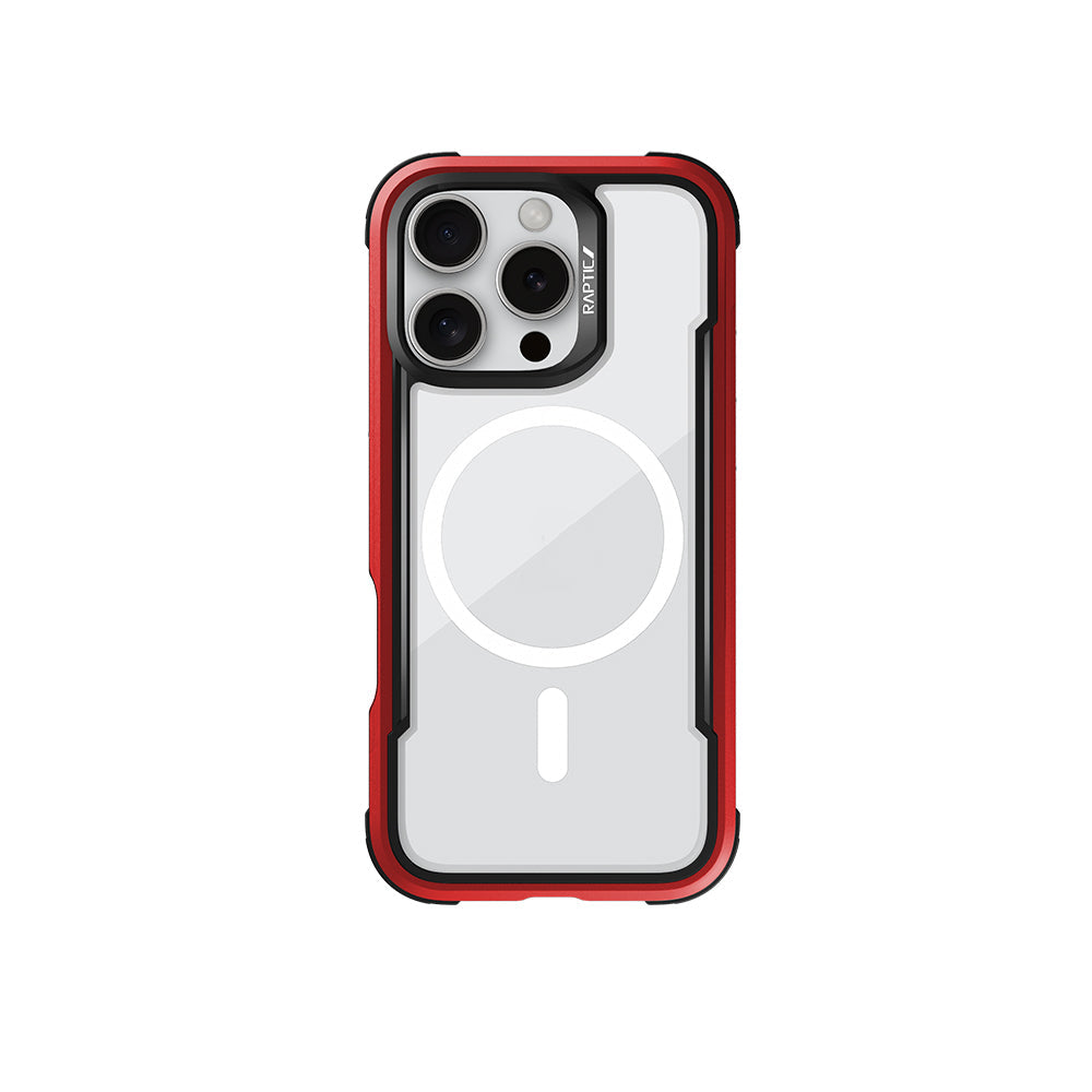 Apple iPhone 16 Pro Kılıf M-safe Şarj Özellikli Airbagli Raptic Shield Serisi Şeffaf Arka Yüzey Kapak - Görsel 6