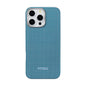 Apple iPhone 16 Pro Kılıf M-safe Şarj Özellikli Aramid Fiber Pitaka Ultra-Slim Classic Serisi Ocean Blue Kapak