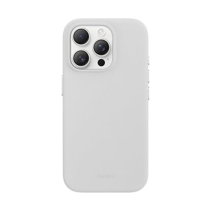 Apple iPhone 16 Pro Kılıf M-safe Şarj Özellikli Çizilmeye Dayanıklı Benks VitaPro Serisi PU Deri Kapak - Görsel 3
