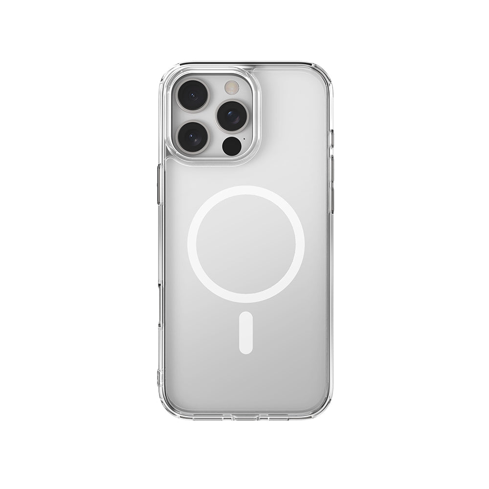Apple iPhone 16 Pro Kılıf M-safe Şarj Özellikli Raptic Crystal M-safe Serisi Şeffaf Kapak - Görsel 2