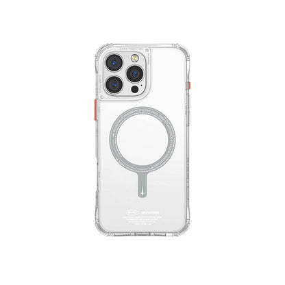 Apple iPhone 16 Pro Kılıf M-safe Şarj Özellikli Şeffaf Airbag Tasarımlı Skinarma Saido Kapak - Görsel 2