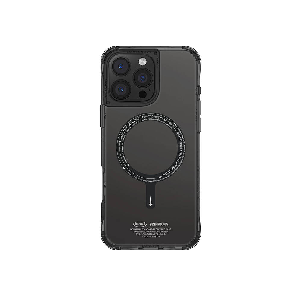 Apple iPhone 16 Pro Kılıf M-safe Şarj Özellikli Şeffaf Airbag Tasarımlı Skinarma Saido Kapak - Görsel 3