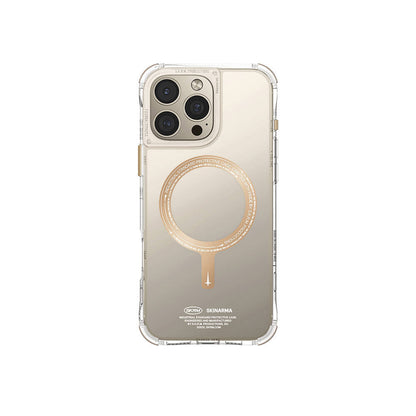 Apple iPhone 16 Pro Kılıf M-safe Şarj Özellikli Şeffaf Airbag Tasarımlı Skinarma Saido Prime Kapak - Görsel 3