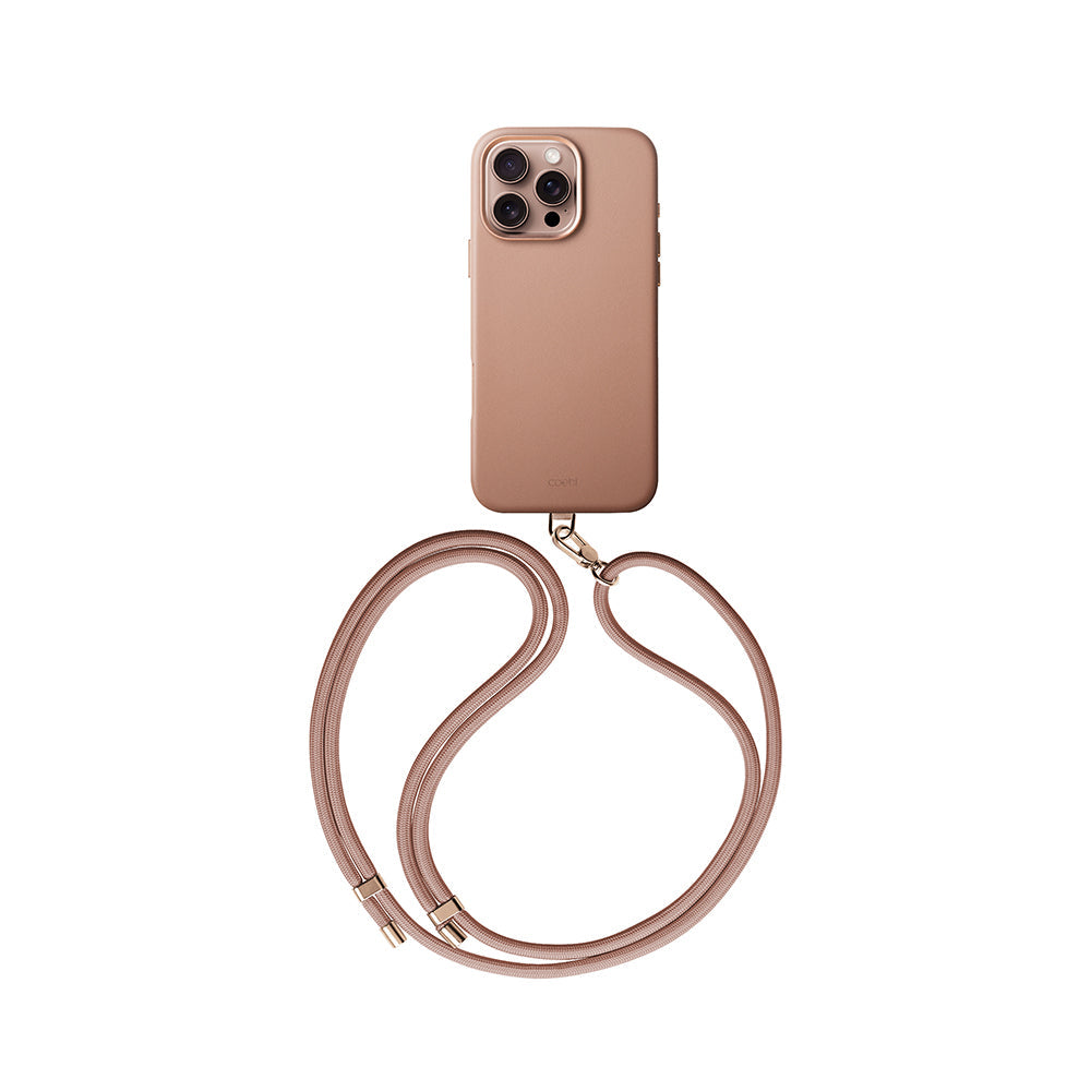 Apple iPhone 16 Pro Kılıf M-safe Şarj Özellikli Soft Arka Yüzey Askı İpli Coehl Muse Kapak - Görsel 2