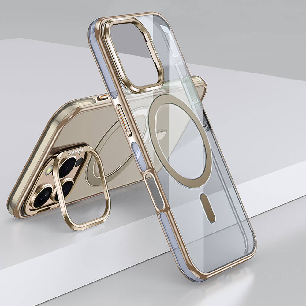 Apple iPhone 16 Pro Kılıf M-safe Şarj Özellikli Wlons Standlı Efsane Kapak - Görsel 3