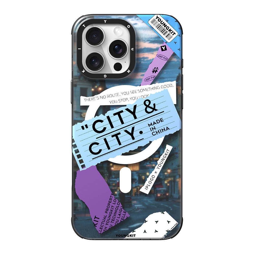 Apple iPhone 16 Pro Kılıf M-safe Şarj Özellikli Youngkit A-City Serisi Kapak - Görsel 4