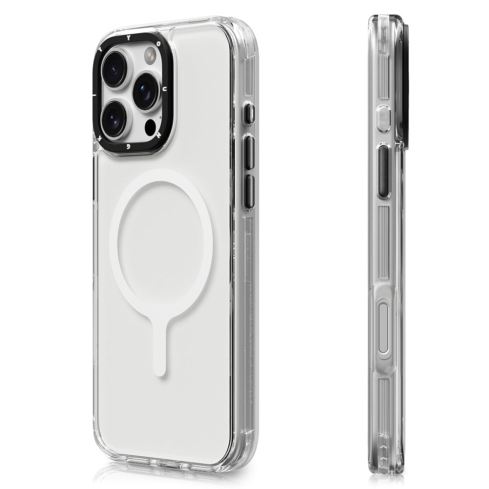 Apple iPhone 16 Pro Kılıf M-safe Şarj Özellikli YoungKit Crystal Color Serisi Kapak - Görsel 2