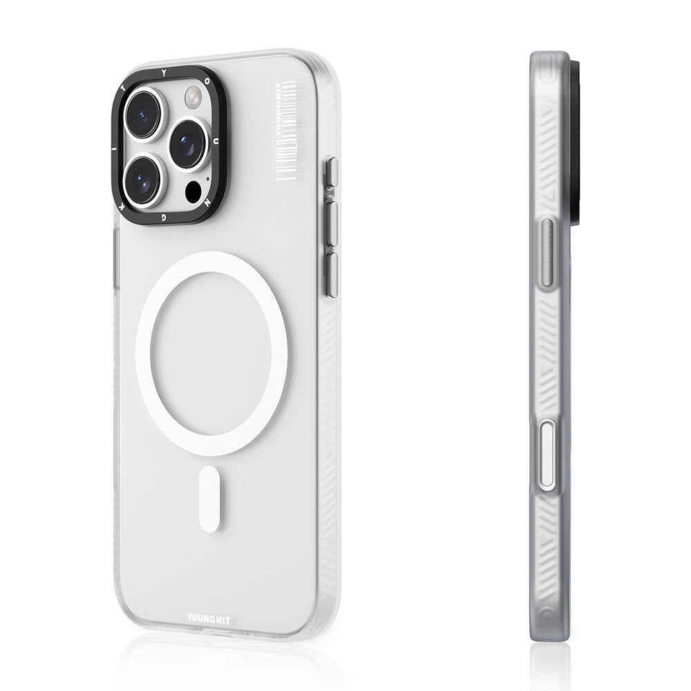 Apple iPhone 16 Pro Kılıf M-safe Şarj Özellikli Youngkit Hidden Sand Serisi Kapak - Görsel 2