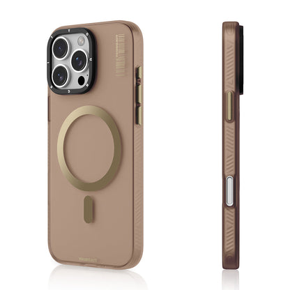 Apple iPhone 16 Pro Kılıf M-safe Şarj Özellikli Youngkit Hidden Sand Serisi Kapak - Görsel 4