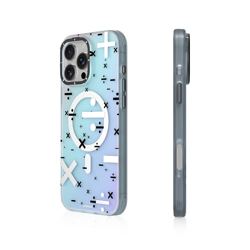 Apple iPhone 16 Pro Kılıf M-safe Şarj Özellikli Youngkit Mathematical Serisi Kapak - Görsel 4