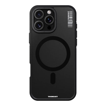 Apple iPhone 16 Pro Kılıf M-safe Şarj Özellikli Youngkit Rock Sand Serisi Kapak