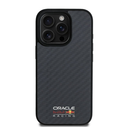 Apple iPhone 16 Pro Kılıf Redbull Orjinal Lisanslı M-safe Şarj Özellikli Karbon Fiber Tasarımlı Parlayan Logolu Kapak - Görsel 2
