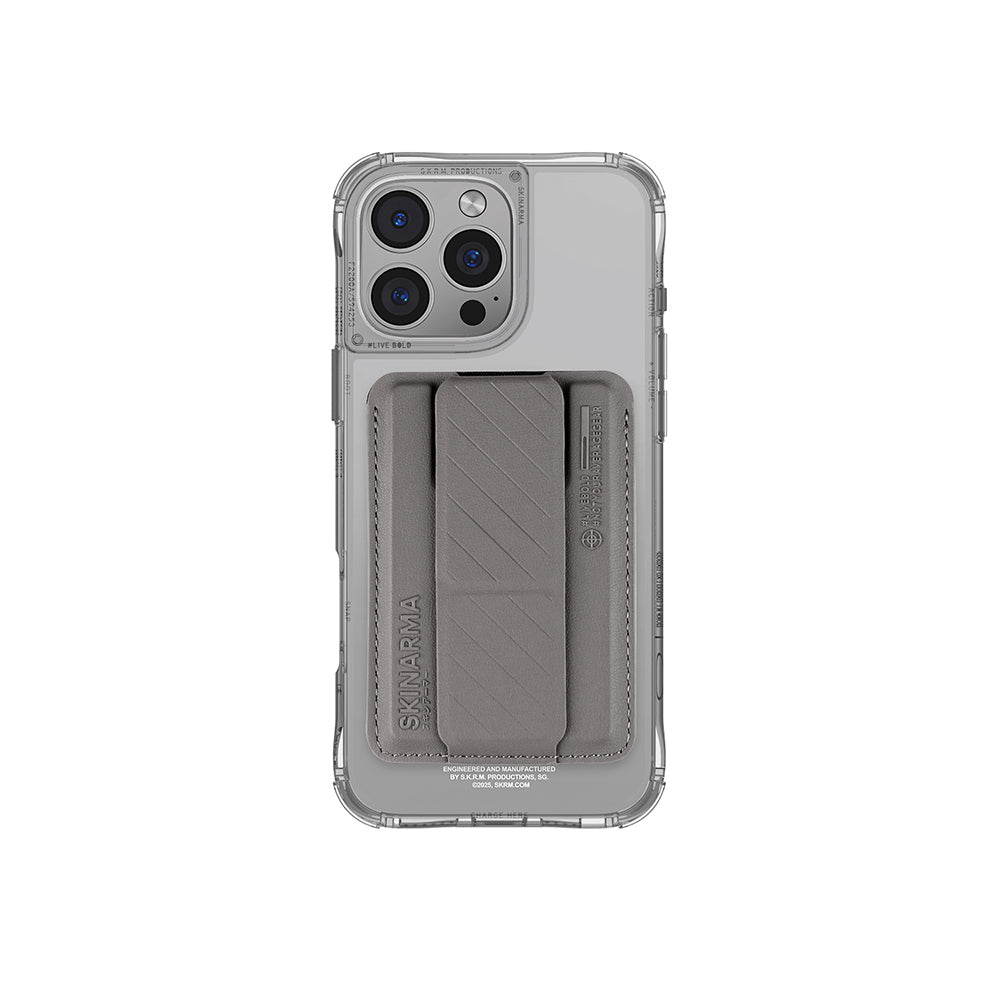 Apple iPhone 16 Pro Kılıf SkinArma Şeffaf M-safe Şarj Özellikli Prime Edition Kado Kartlıklı Saido Kapak - Görsel 3