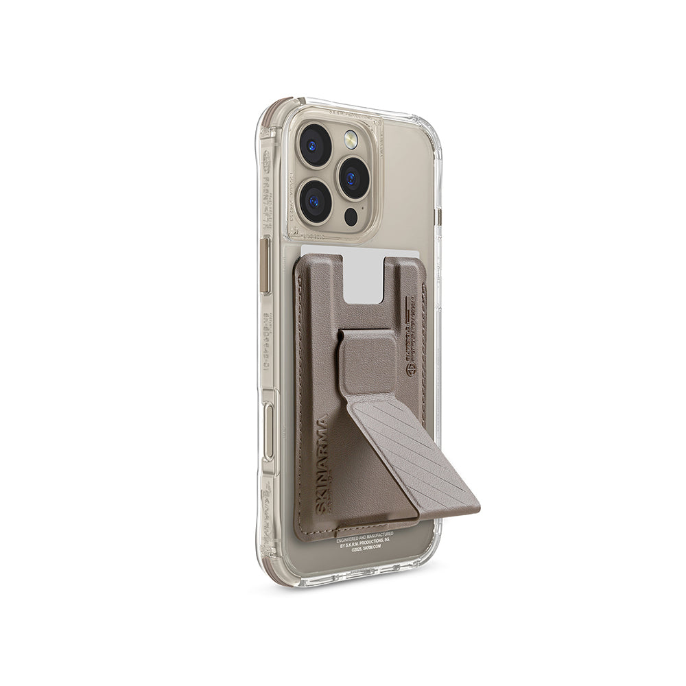 Apple iPhone 16 Pro Kılıf SkinArma Şeffaf M-safe Şarj Özellikli Prime Edition Kado Kartlıklı Saido Kapak - Görsel 5