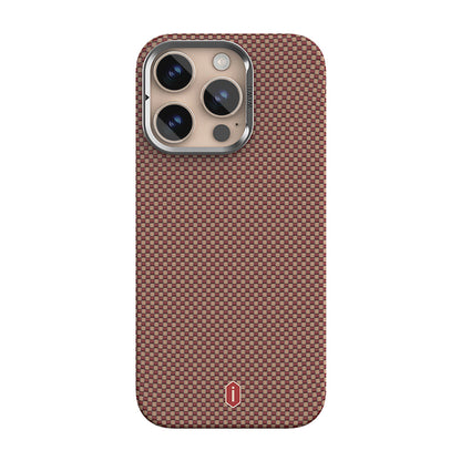 Apple iPhone 16 Pro Kılıf Wiwu DCC-208 M-safe Şarj Özellikli Kamera Standlı Aramid Fiber Tasarım Kevlar Kapak - Görsel 3